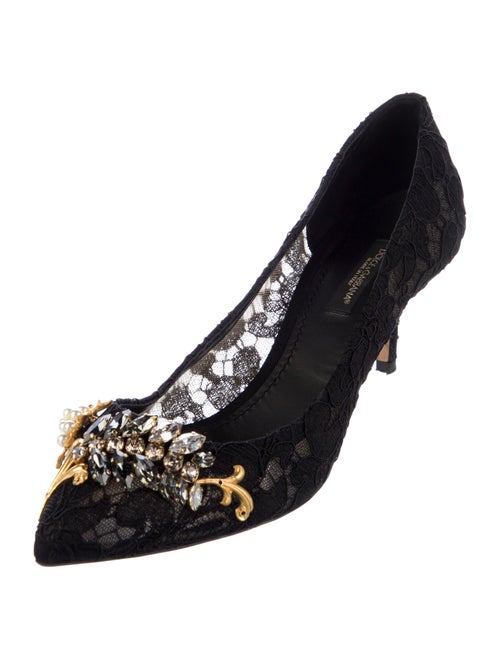 Dolce & Gabbana Lace Lace Pattern Pumps