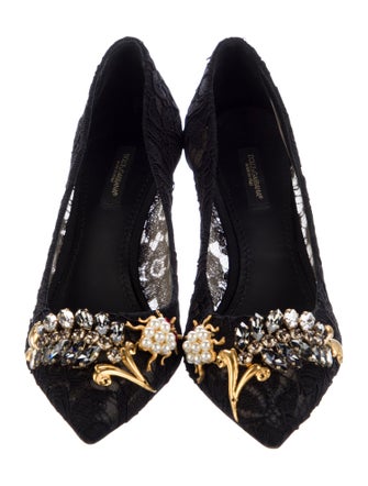 Dolce & Gabbana Lace Lace Pattern Pumps