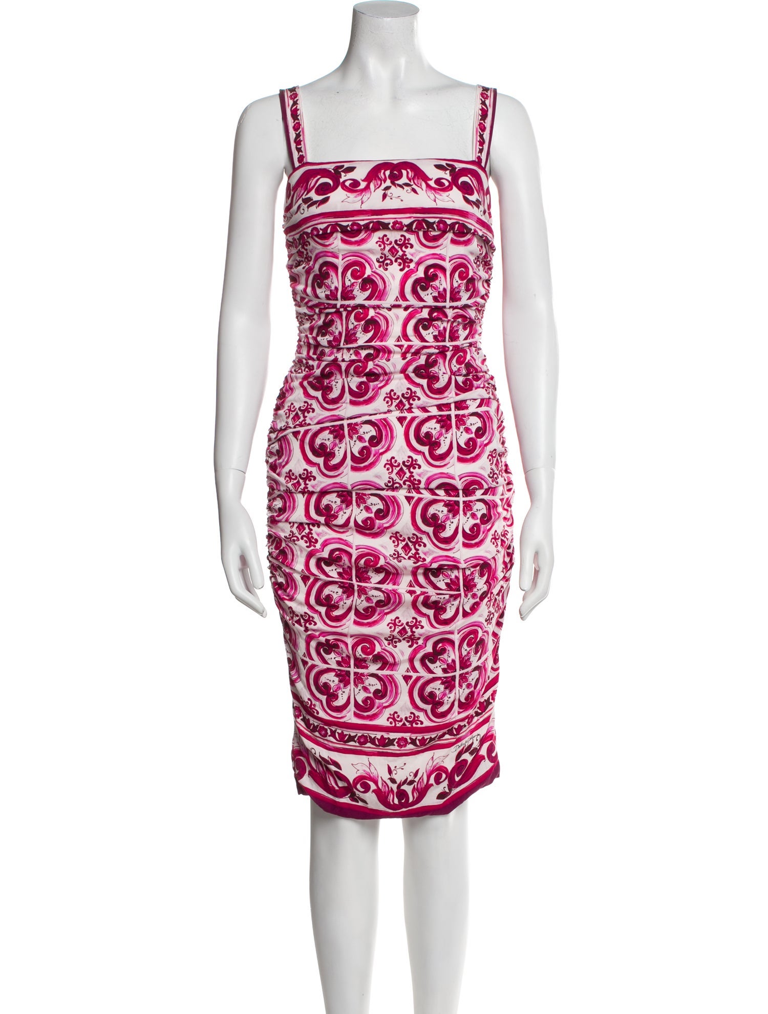 Dolce & Gabbana Silk Knee-Length Dress