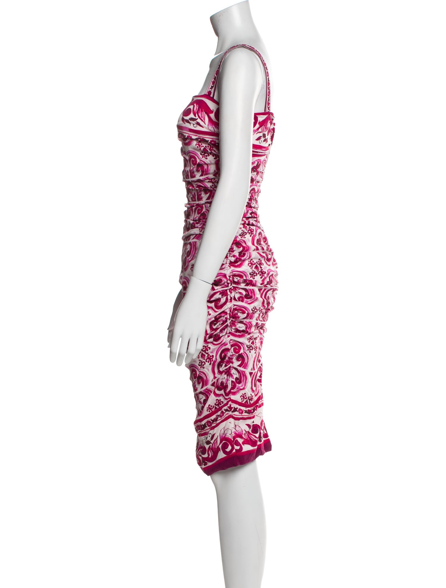 Dolce & Gabbana Silk Knee-Length Dress