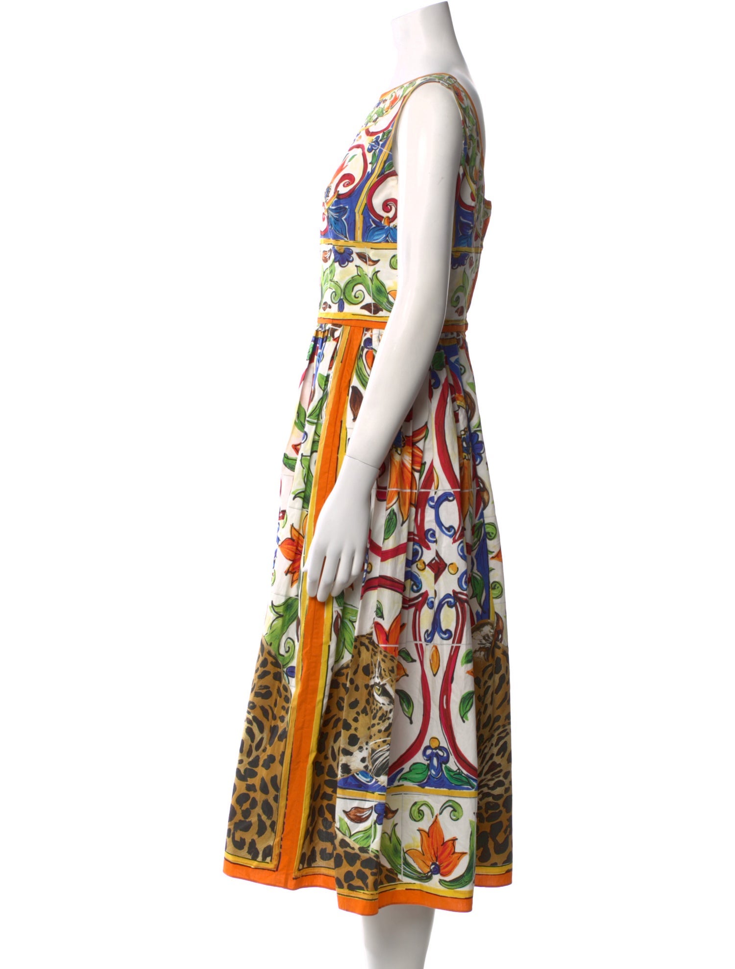 Dolce & Gabbana Printed Midi Length Dress