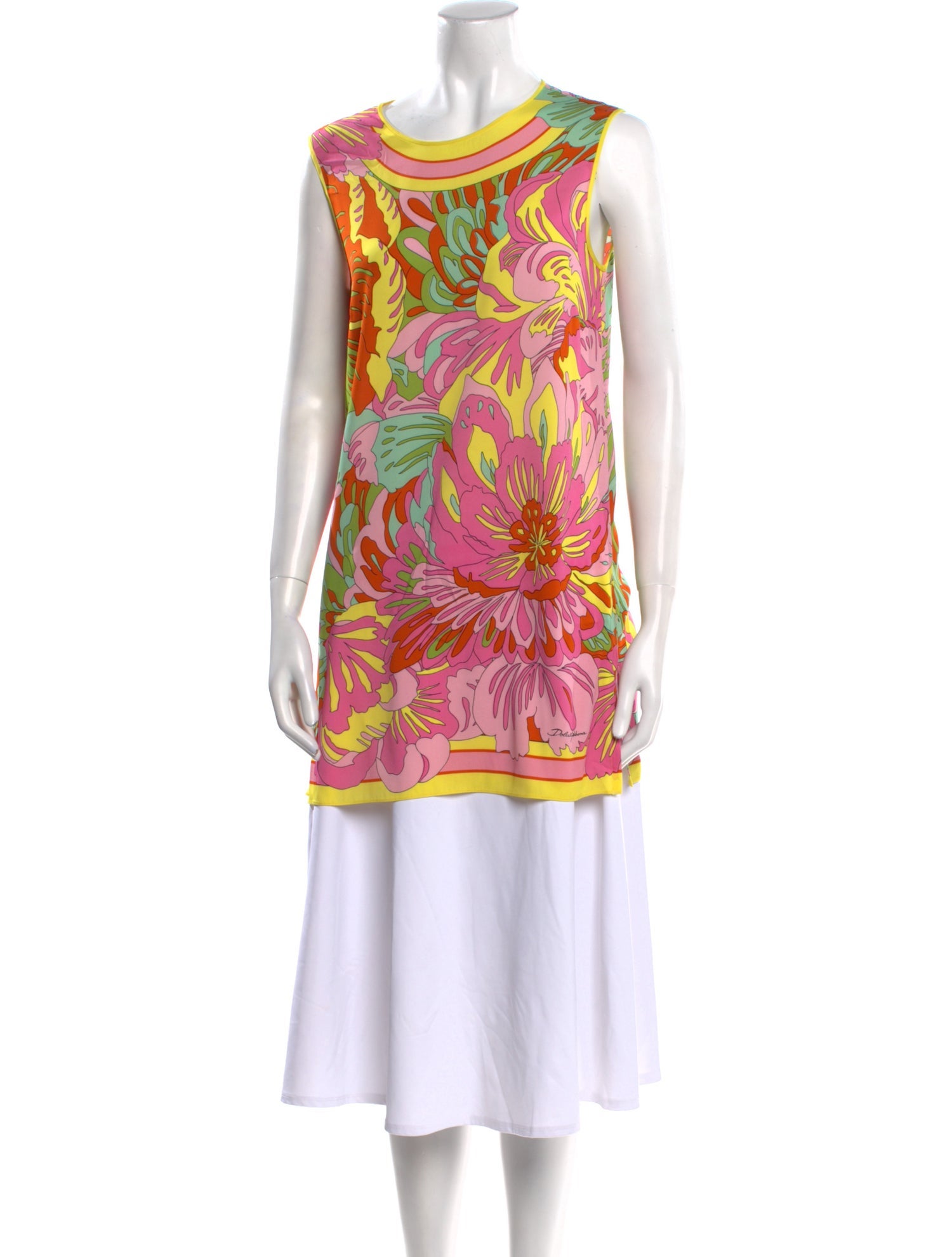 Dolce & Gabbana Silk Printed Tunic