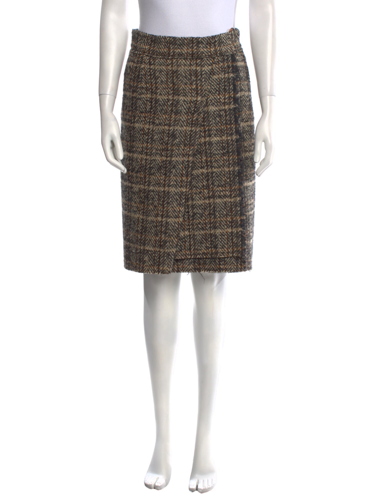 Dolce & Gabbana Virgin Wool Knee-Length Skirt