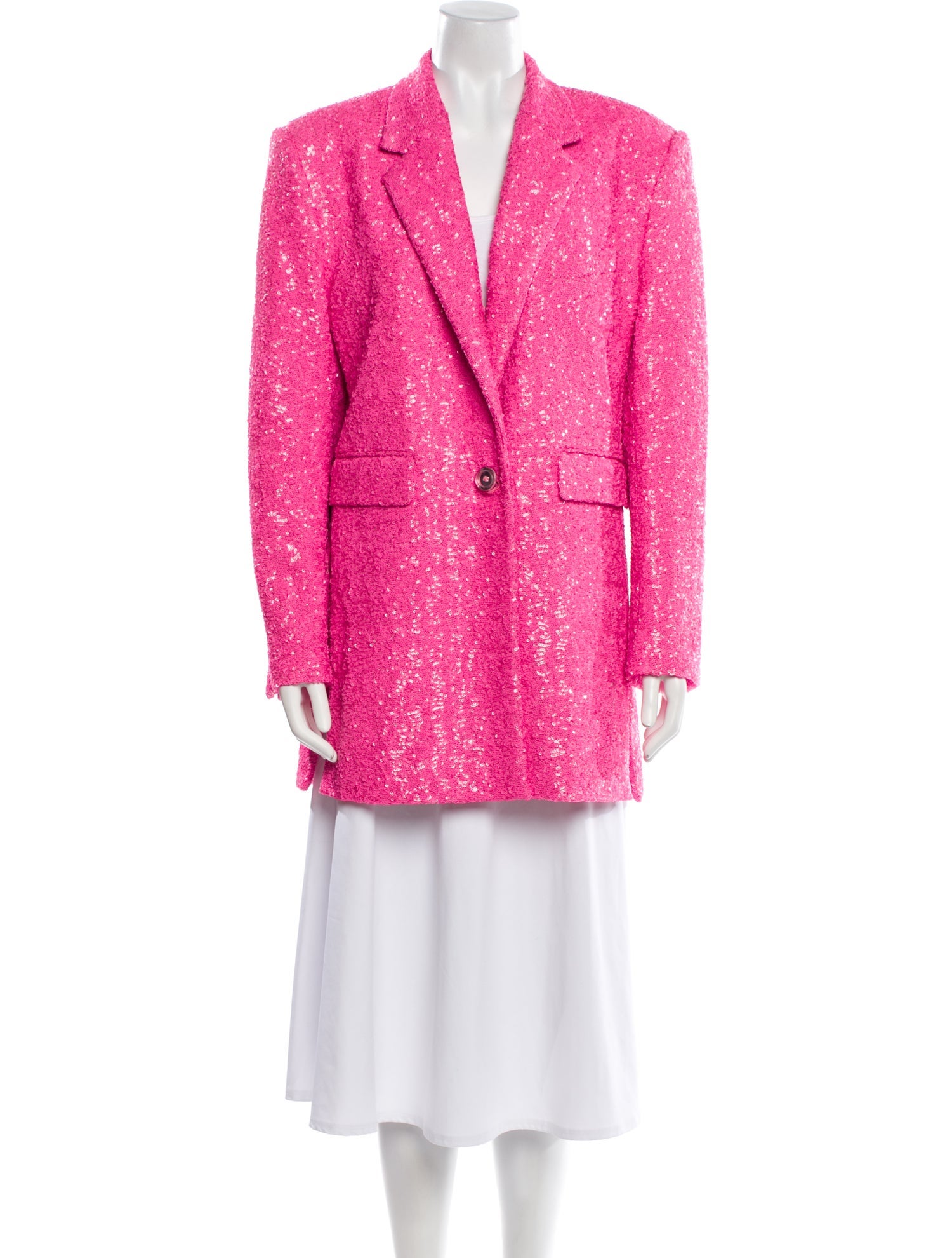 Dolce & Gabbana Sequin Tweed Pattern Coat w/ Tags