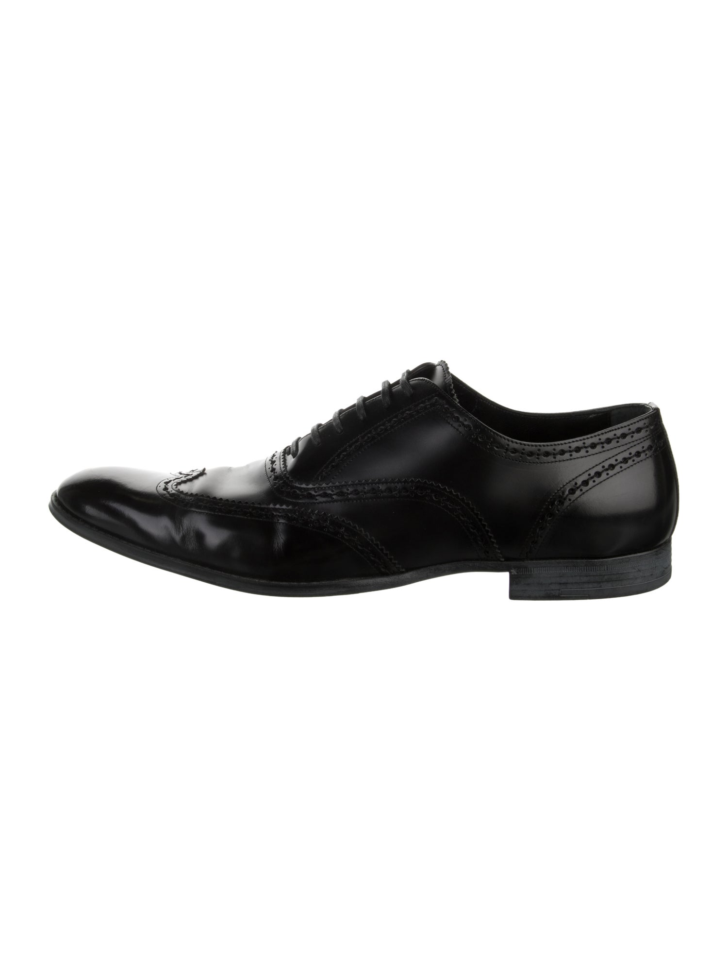Dolce & Gabbana Leather Scalloped Accent Brogues