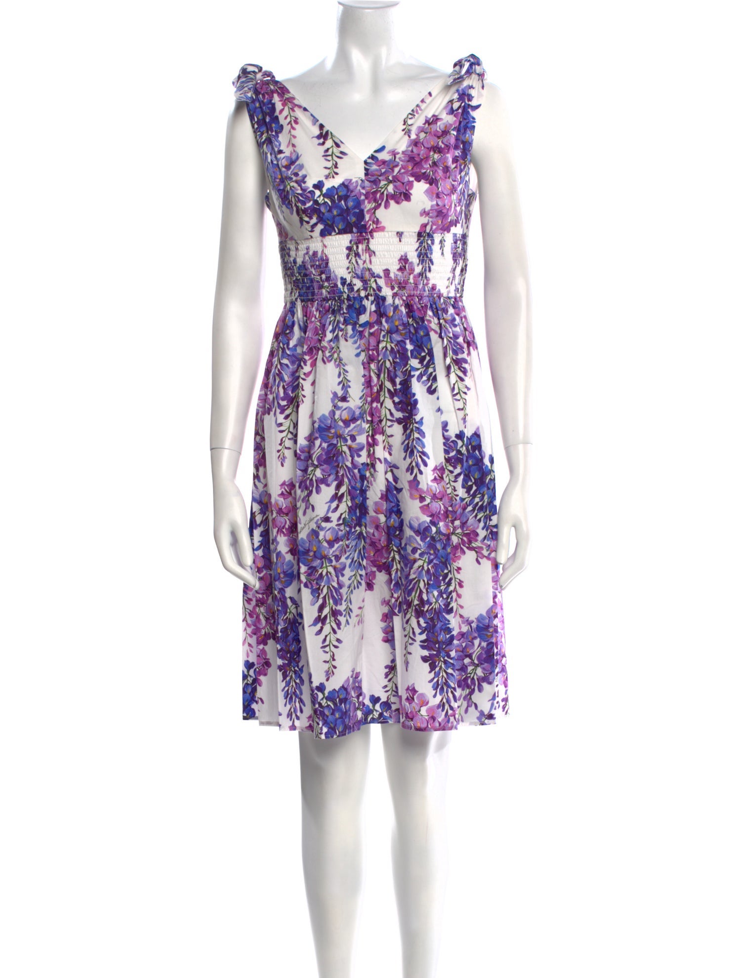 Dolce & Gabbana Floral Print Mini Dress w/ Tags