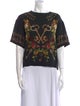 Dolce & Gabbana Silk Printed Crop Top