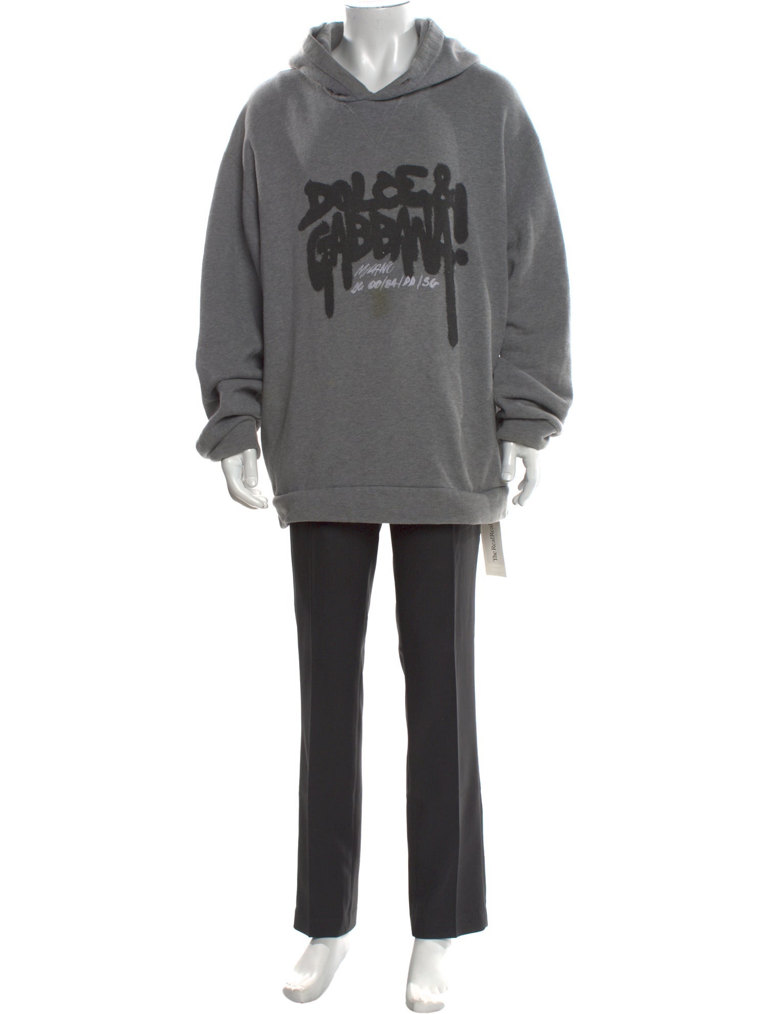 Dolce & Gabbana Graphic Print Crew Neck Hoodie
