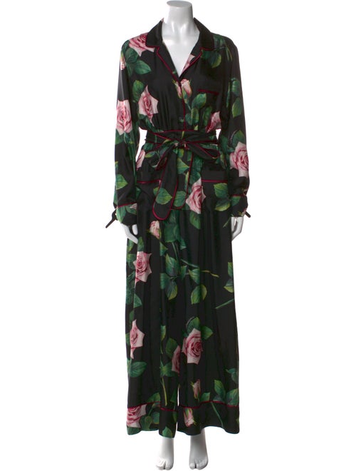 Dolce & Gabbana Silk Printed Jumpsuit