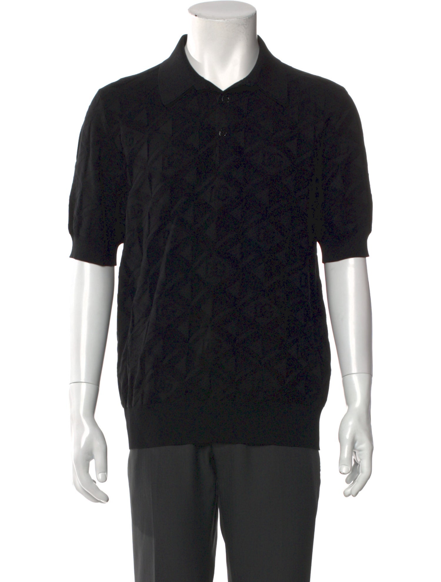 Dolce & Gabbana Silk Crew Neck Polo Shirt