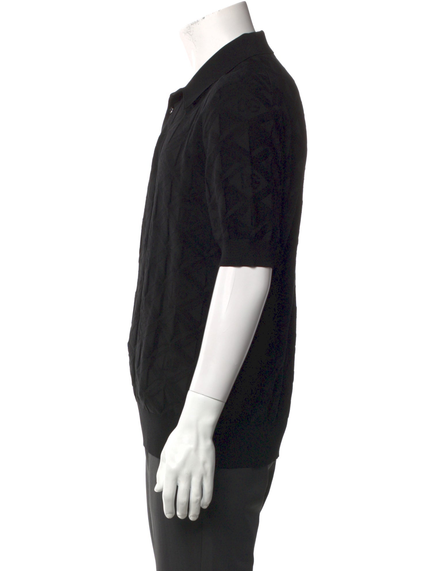 Dolce & Gabbana Silk Crew Neck Polo Shirt