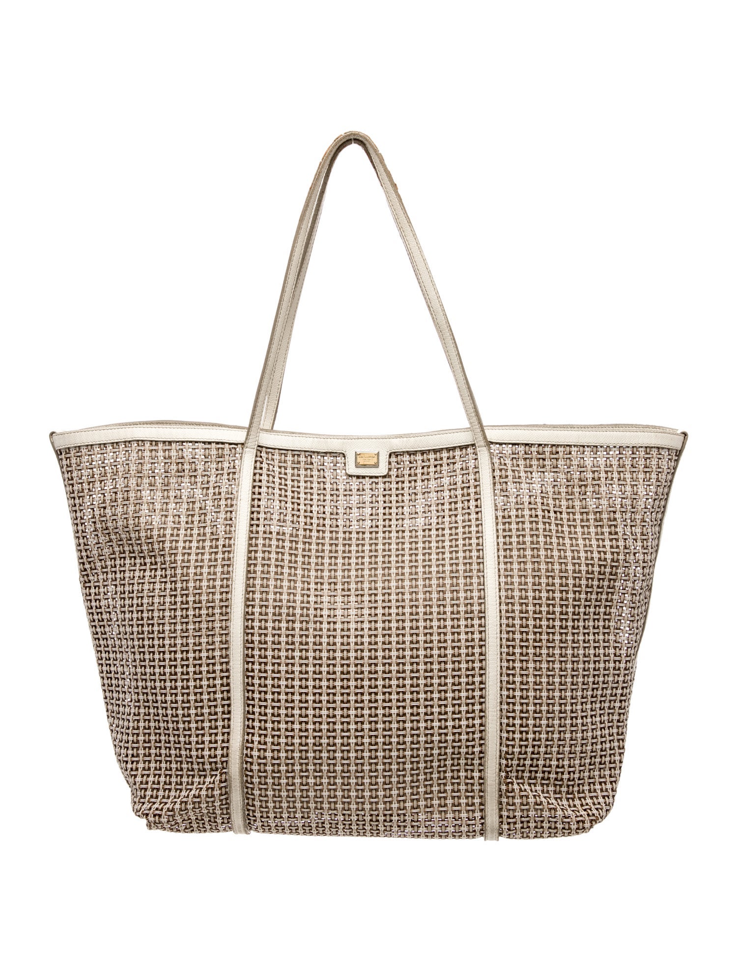 Dolce & Gabbana Large Woven Tote Vintage