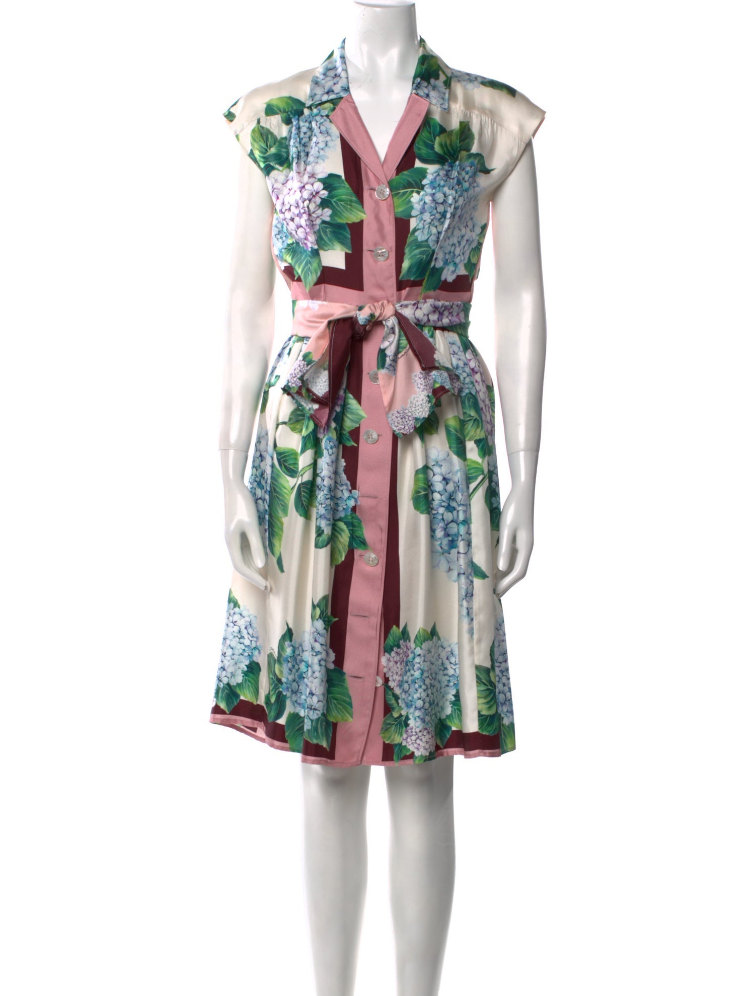 Dolce & Gabbana Silk Knee-Length Dress