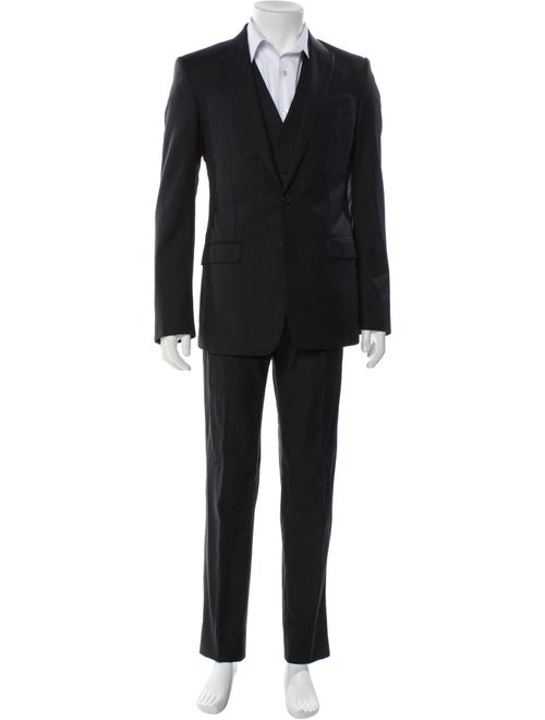 Dolce & Gabbana Virgin Wool Three-Piece Suit Vest