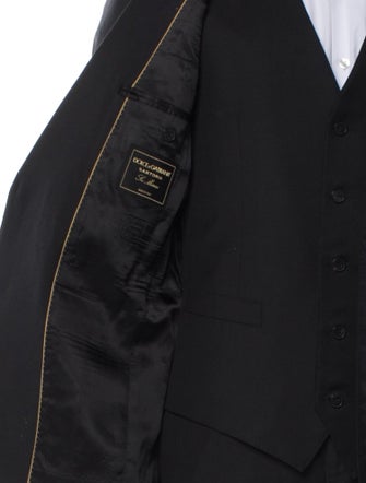 Dolce & Gabbana Virgin Wool Three-Piece Suit Vest
