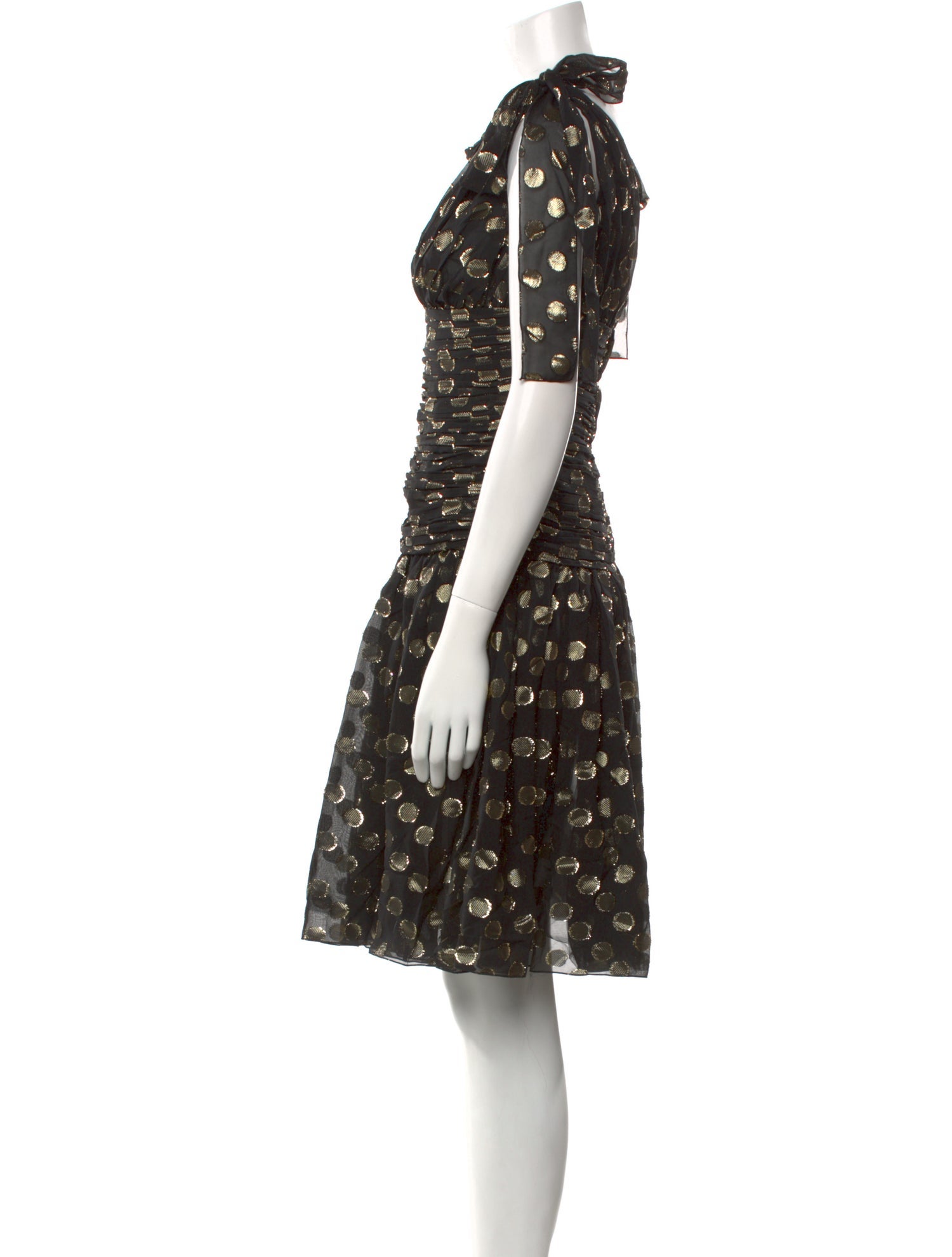 Dolce & Gabbana Silk Knee-Length Dress w/ Tags