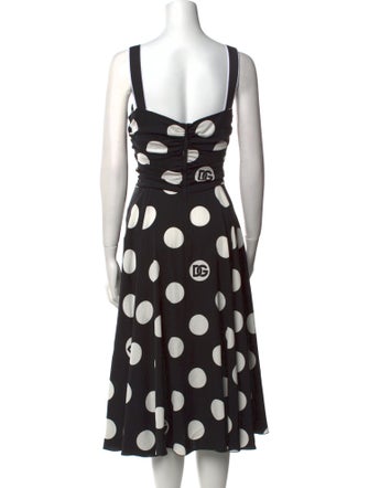 Dolce & Gabbana Silk Midi Length Dress