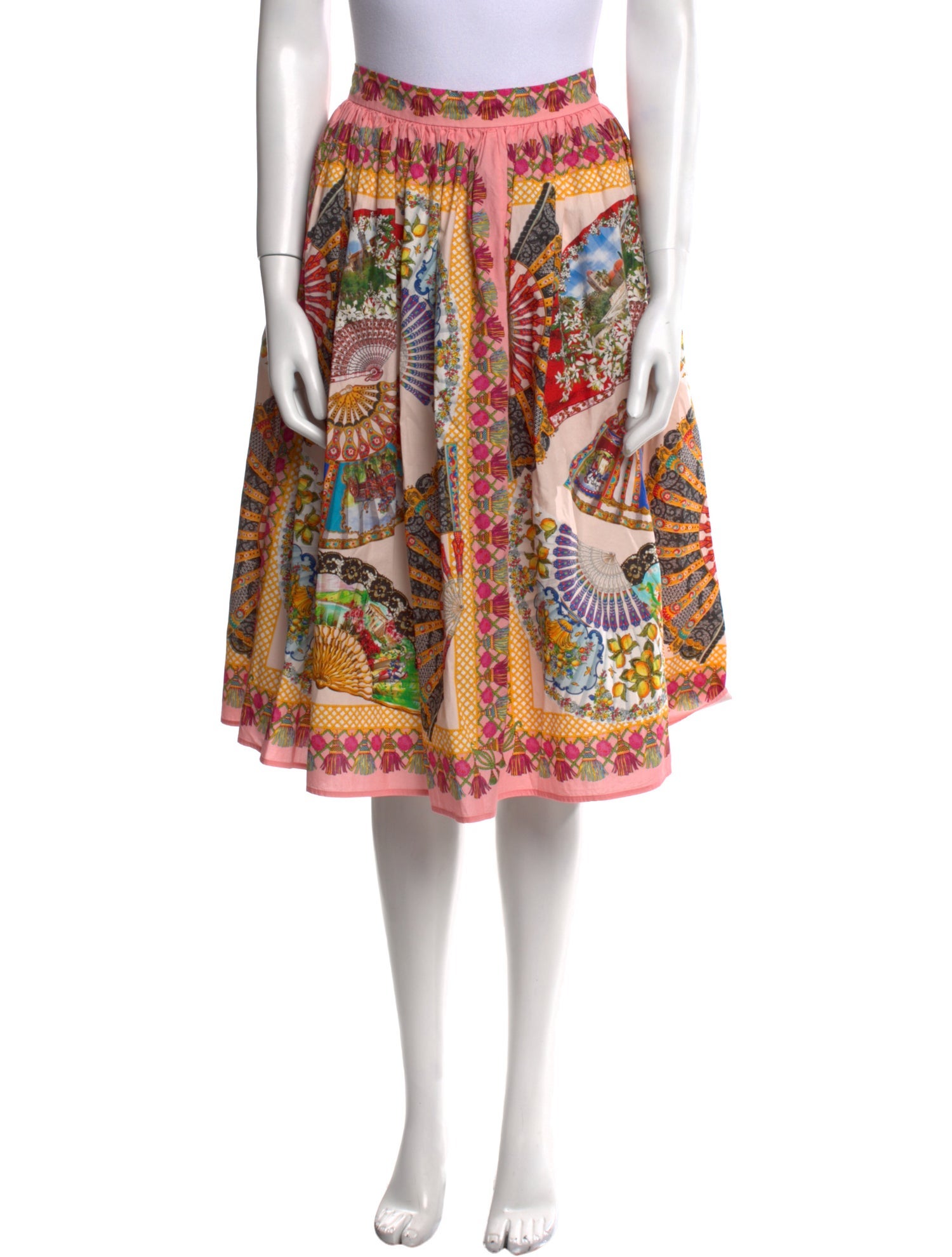 Dolce & Gabbana Printed Knee-Length Skirt