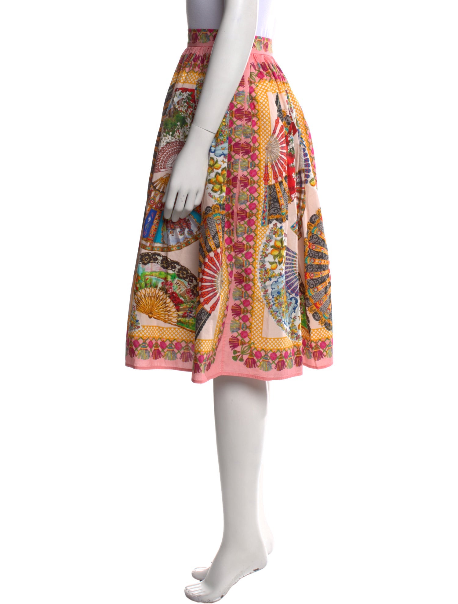 Dolce & Gabbana Printed Knee-Length Skirt