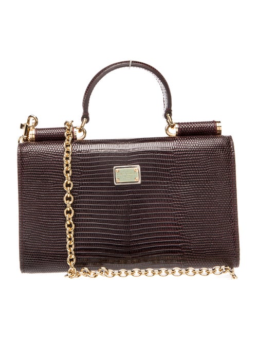 Dolce & Gabbana Lizard Top Handle Bag