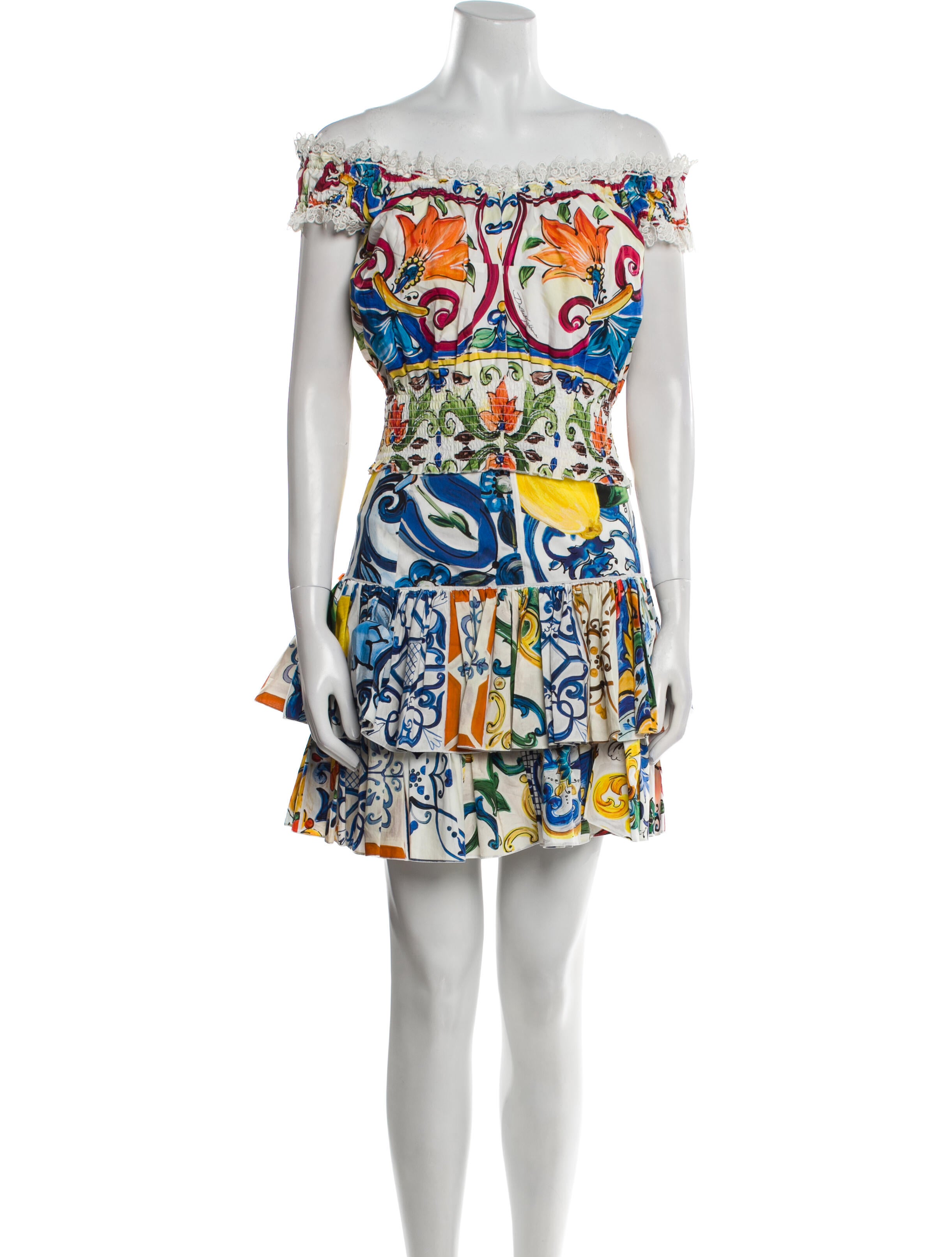 Dolce & Gabbana Printed Skirt Set