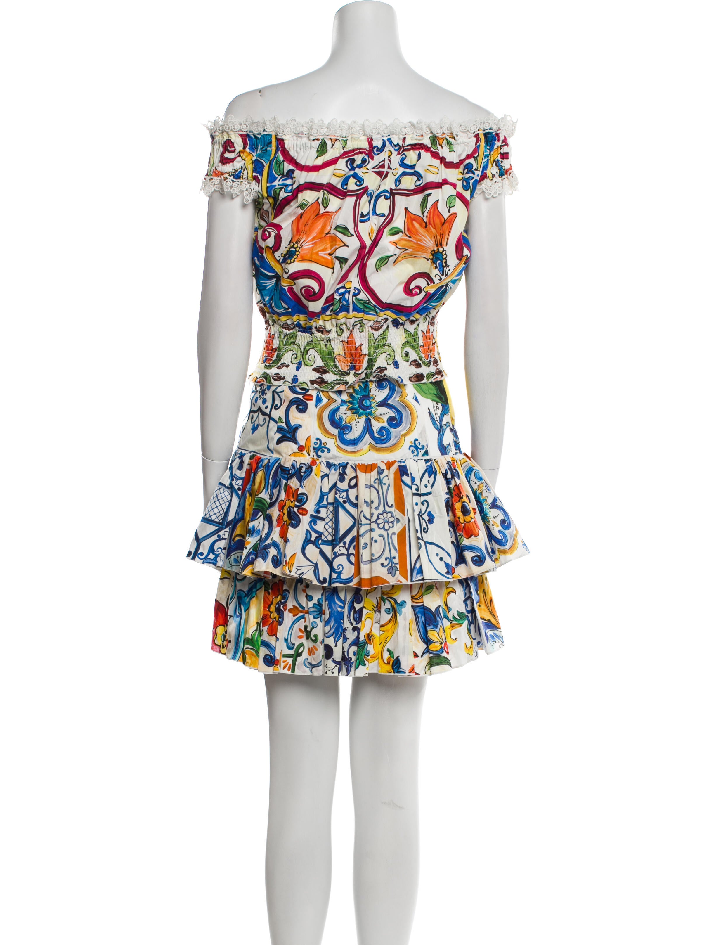 Dolce & Gabbana Printed Skirt Set