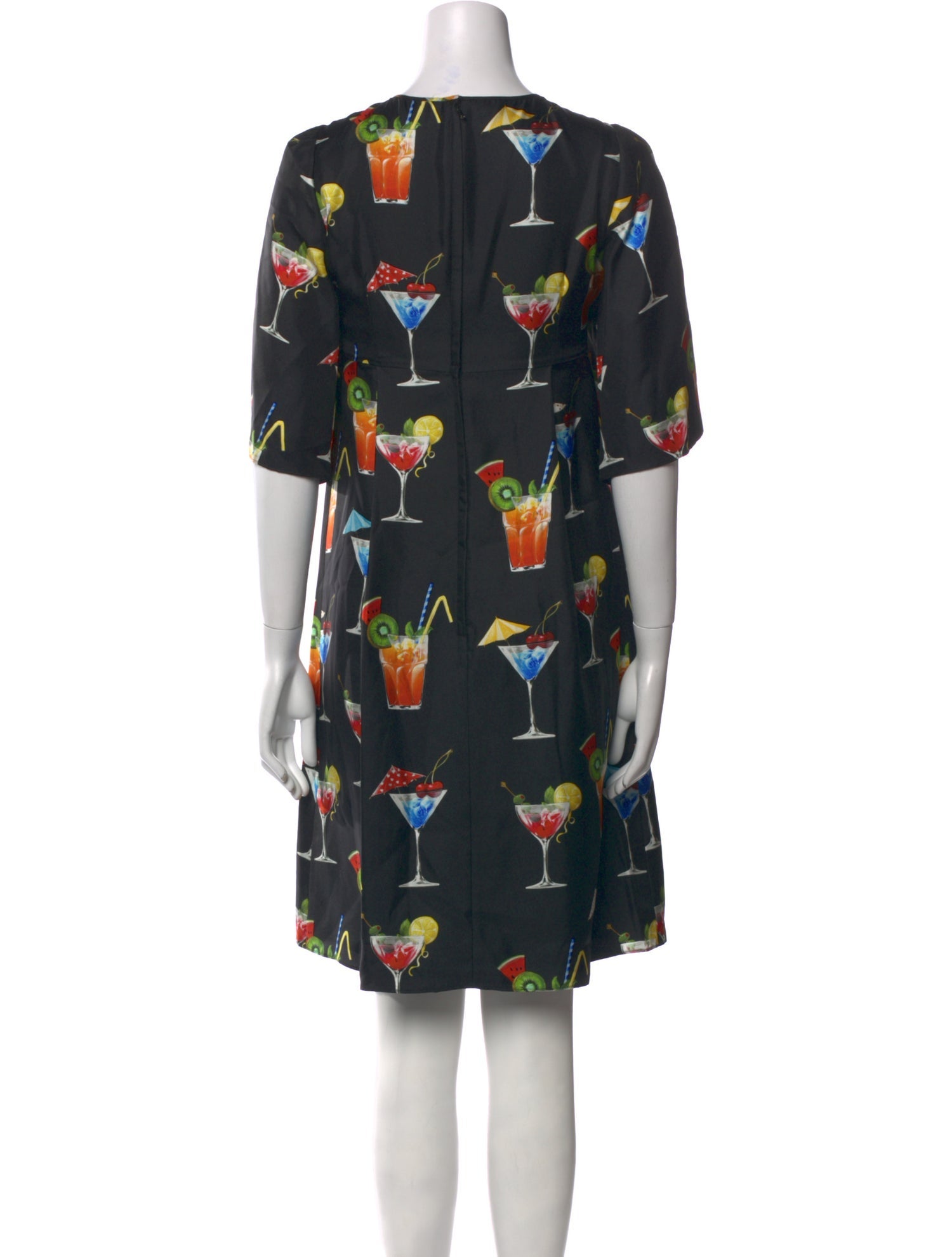 Dolce & Gabbana Silk Knee-Length Dress w/ Tags