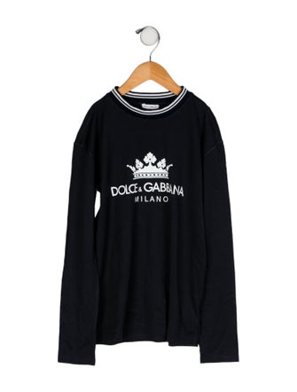 Dolce & Gabbana Signature Logo Long Sleeve Tee