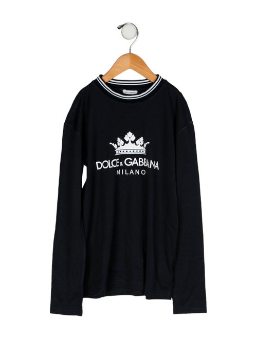 Dolce & Gabbana Signature Logo Long Sleeve Tee