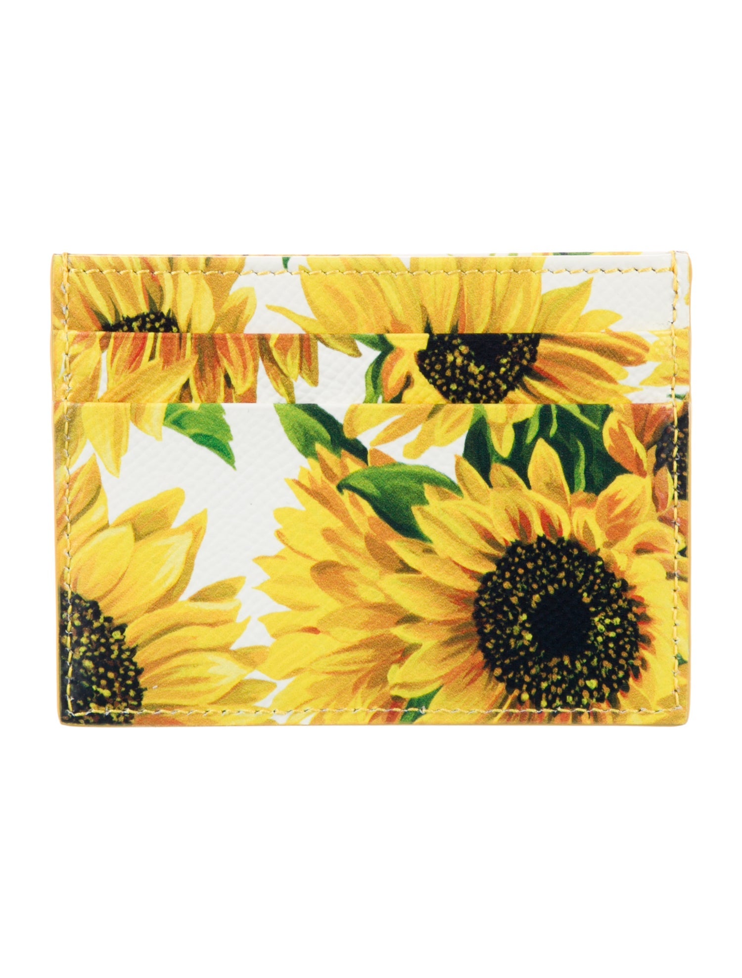 Dolce & Gabbana Leather Printed Card Holder