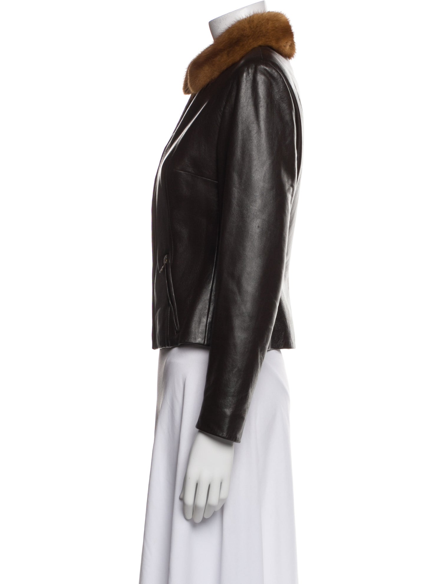 Dolce & Gabbana Leather Biker Jacket