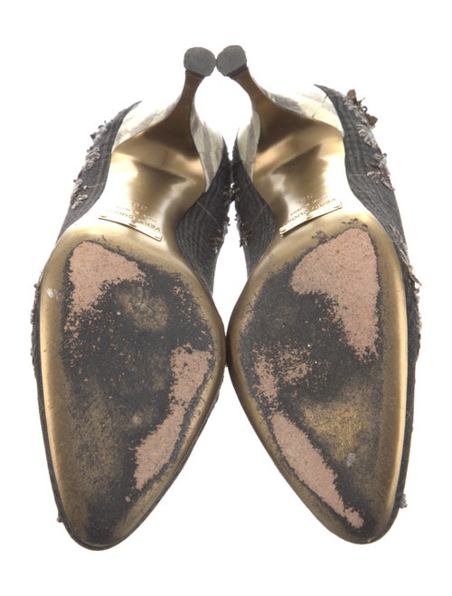 Dolce & Gabbana Printed Sequin Embellishments Pumps