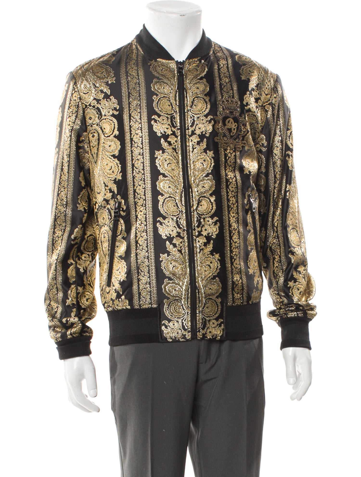 Dolce & Gabbana Graphic Print Bomber Jacket