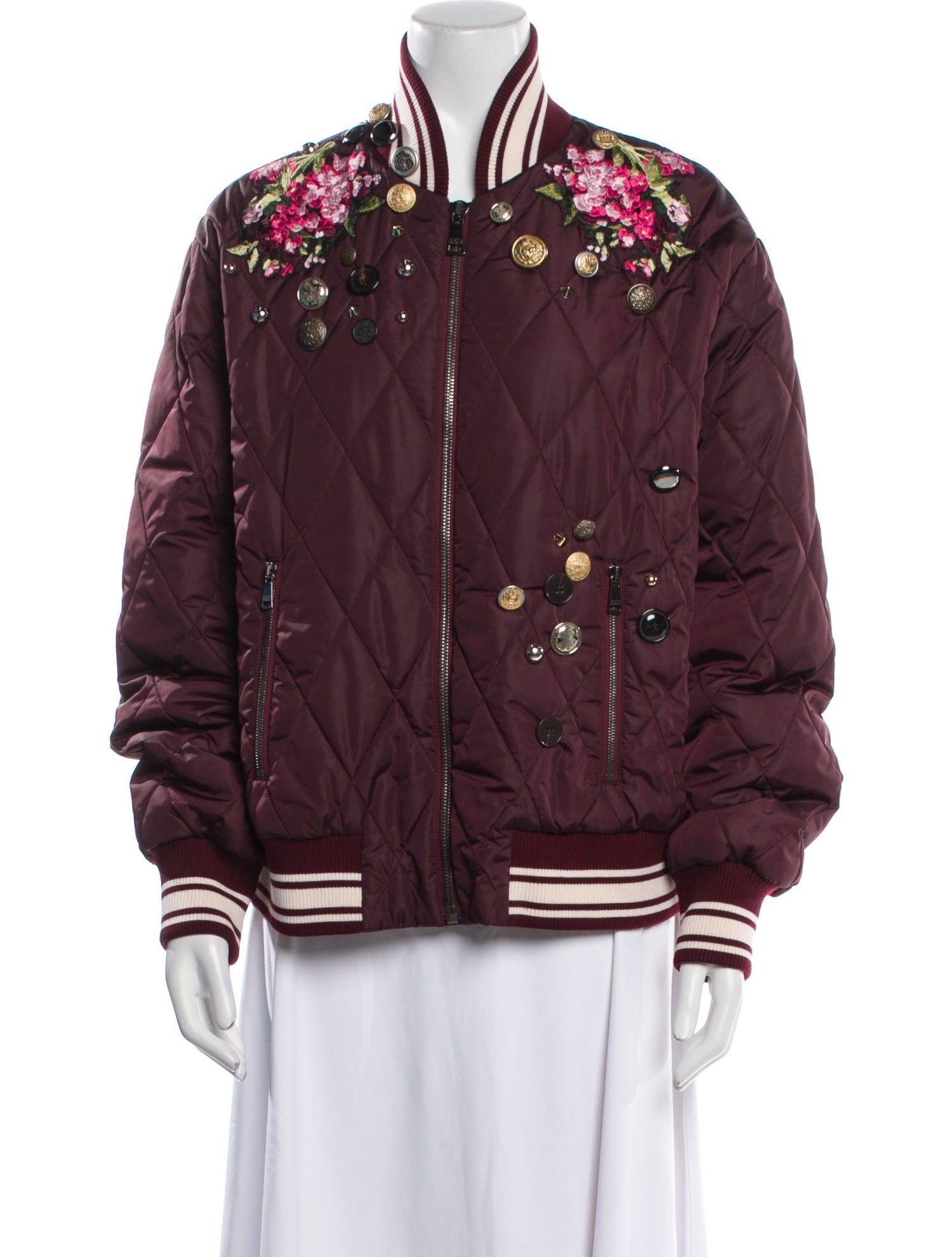 Dolce & Gabbana Graphic Print Bomber Jacket