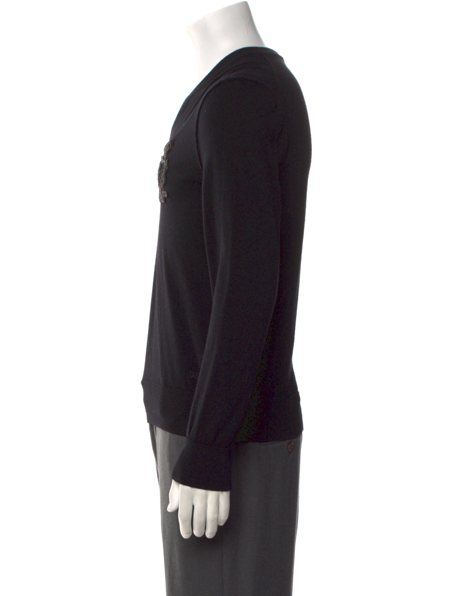 Dolce & Gabbana Virgin Wool V-Neck Pullover