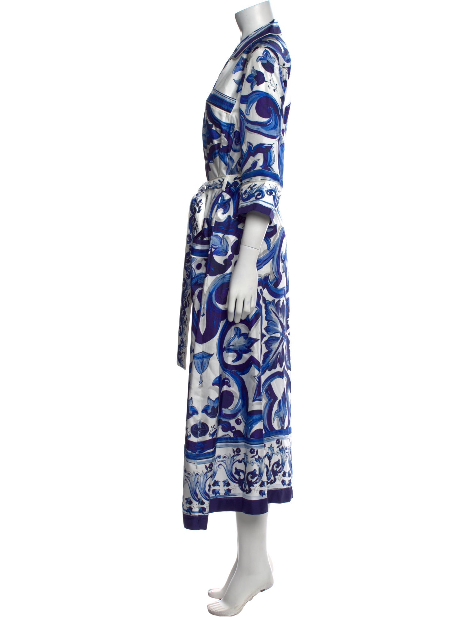 Dolce & Gabbana Silk Long Dress w/ Tags