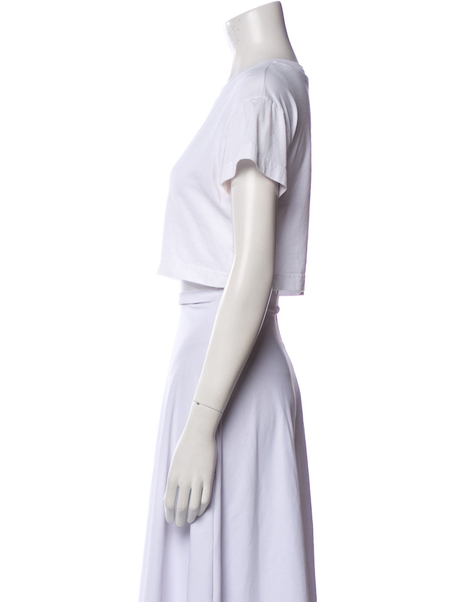 Dolce & Gabbana Crew Neck Short Sleeve Crop Top