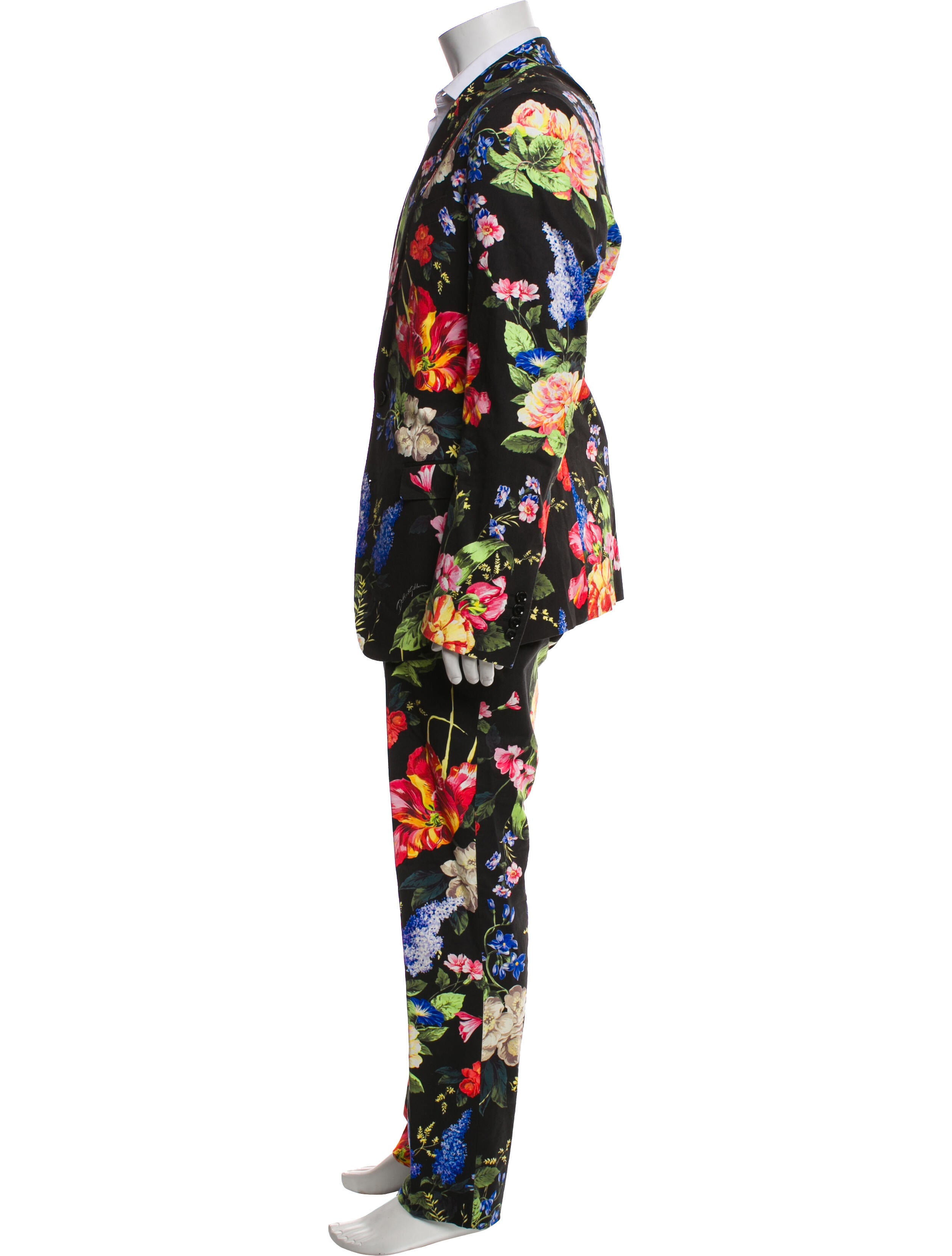 Dolce & Gabbana Floral Print Two-Piece Suit