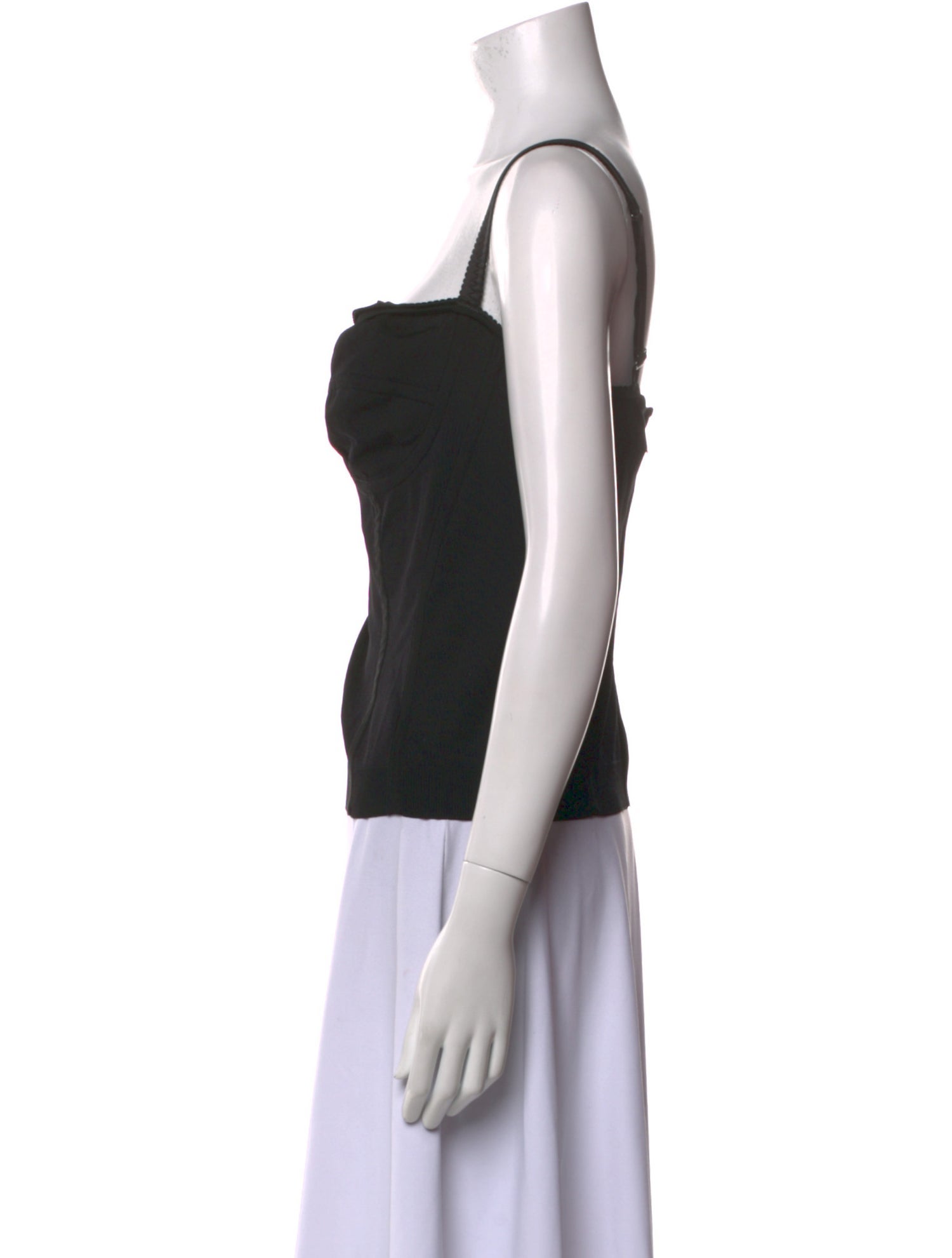 Dolce & Gabbana Silk Square Neckline Top