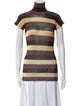 Dolce & Gabbana Striped Turtleneck Top