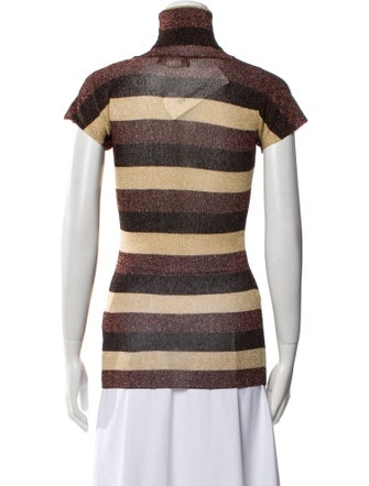 Dolce & Gabbana Striped Turtleneck Top
