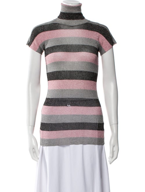 Dolce & Gabbana Striped Turtleneck Top