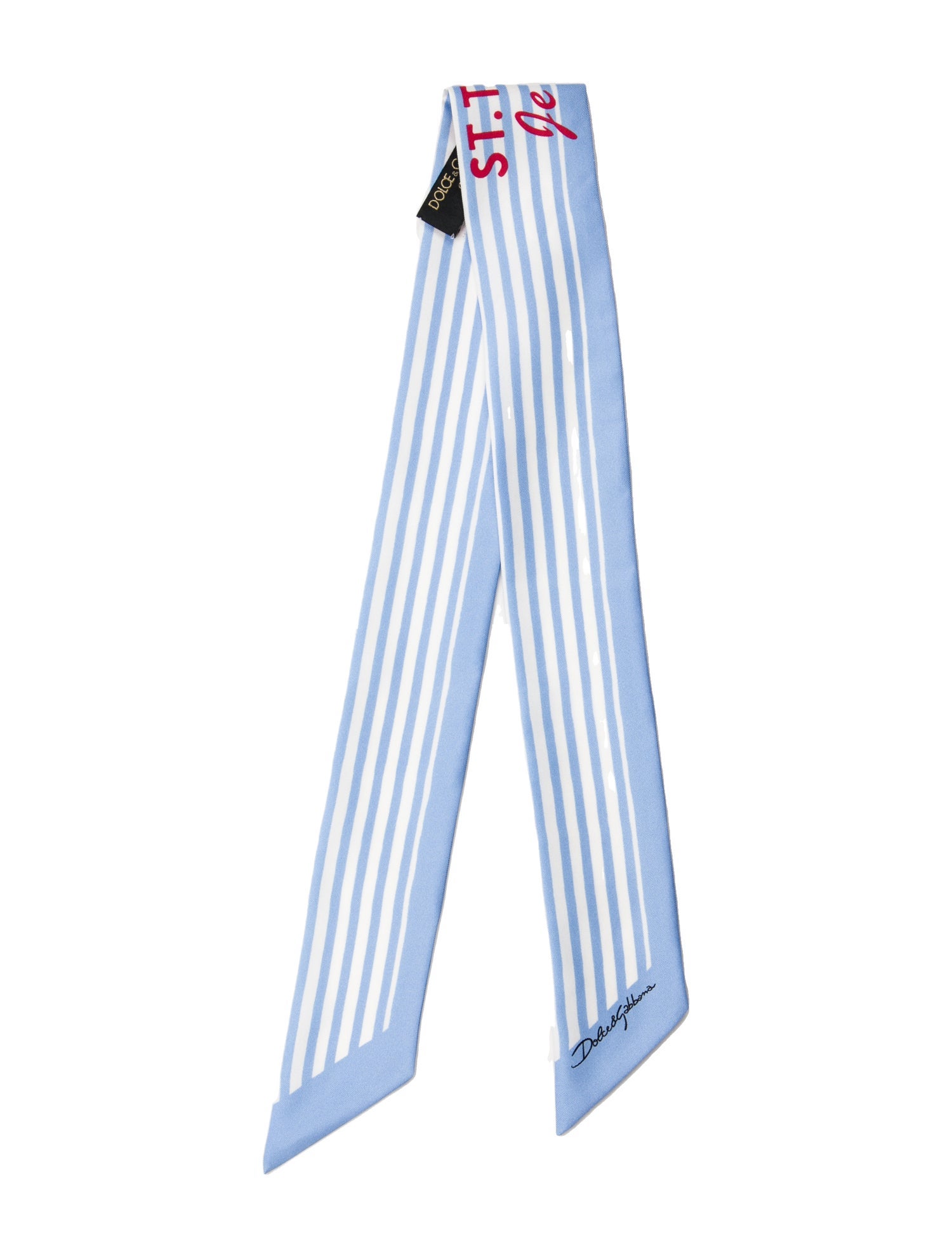 Dolce & Gabbana Silk Striped Scarf