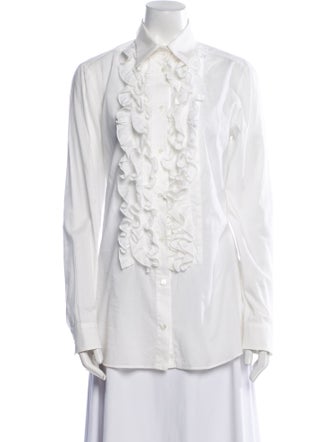 Dolce & Gabbana Long Sleeve Button-Up Top