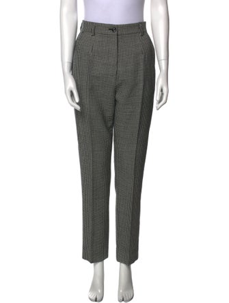 Dolce & Gabbana Virgin Wool Straight Leg Pants