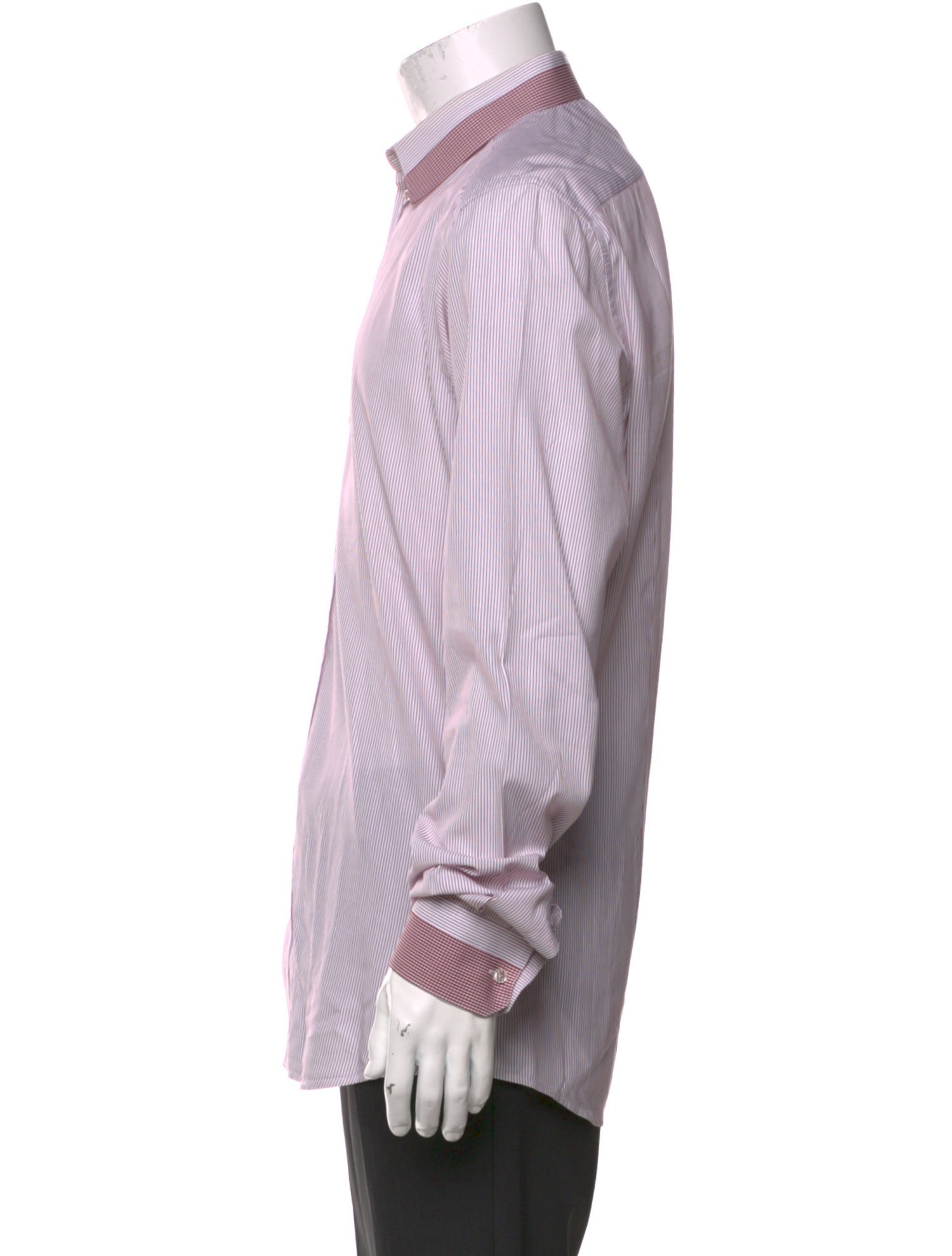 Dolce & Gabbana Striped Long Sleeve Dress Shirt