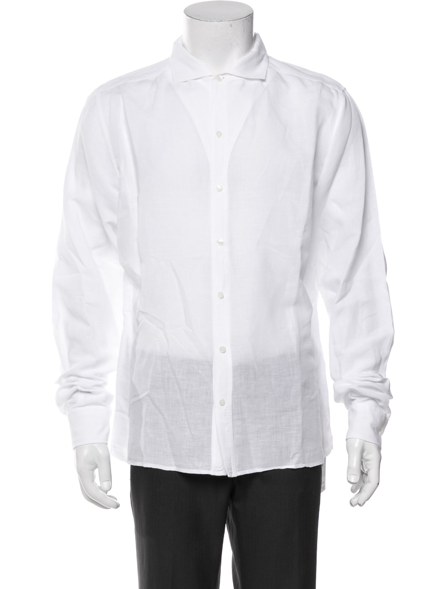 Dolce & Gabbana Linen Long Sleeve Dress Shirt