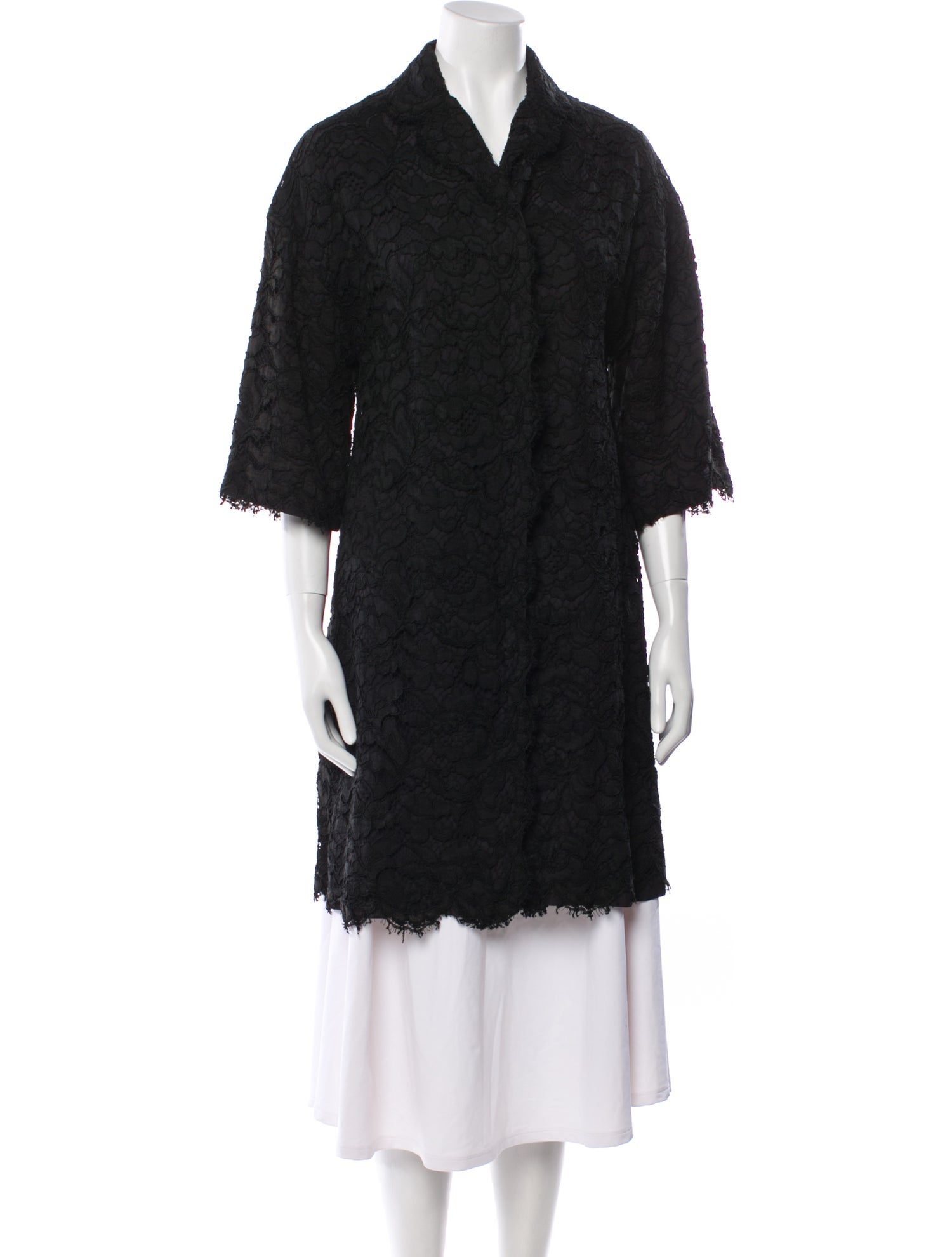 Dolce & Gabbana Lace Lace Pattern Coat