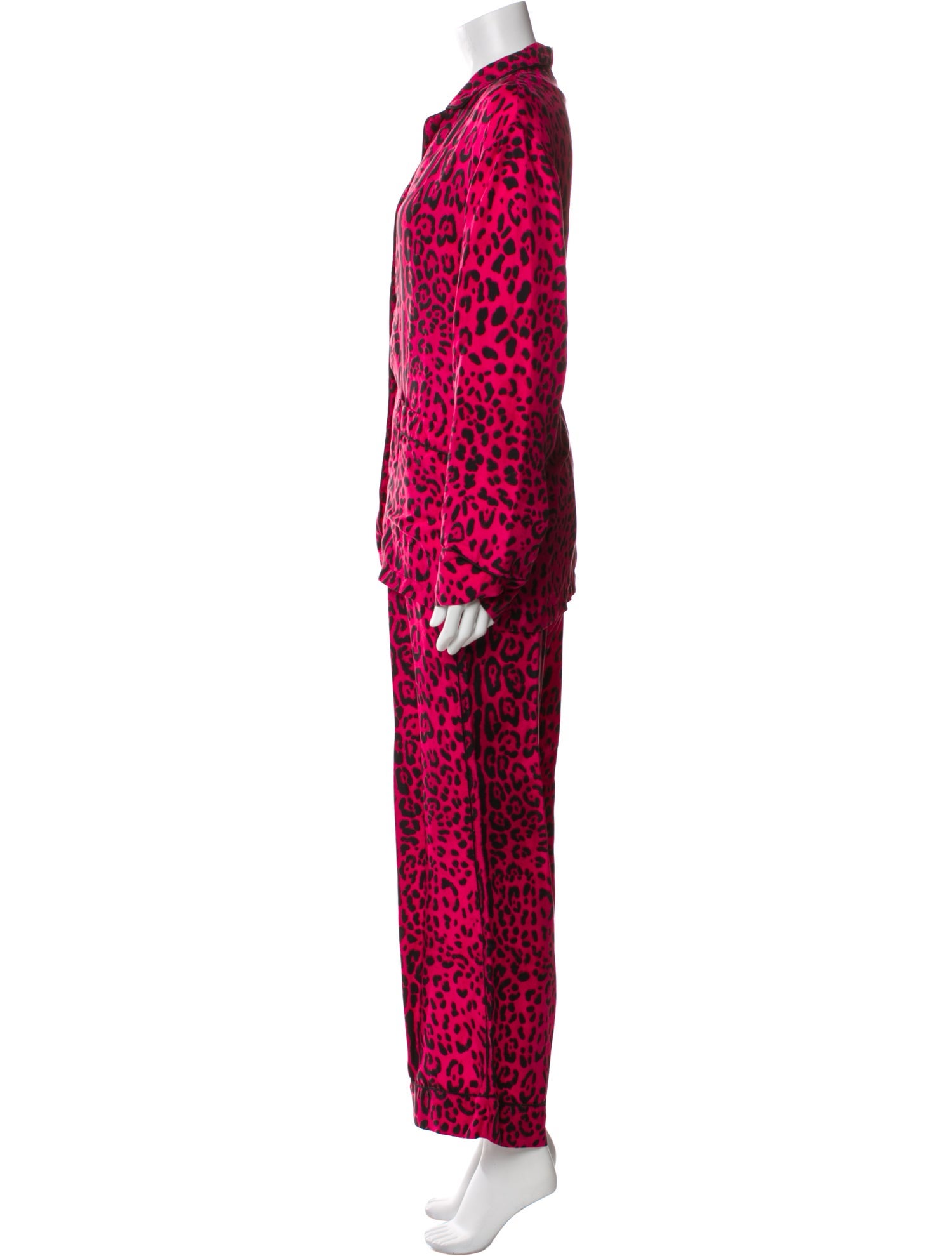 Dolce & Gabbana Silk Animal Print Pajamas