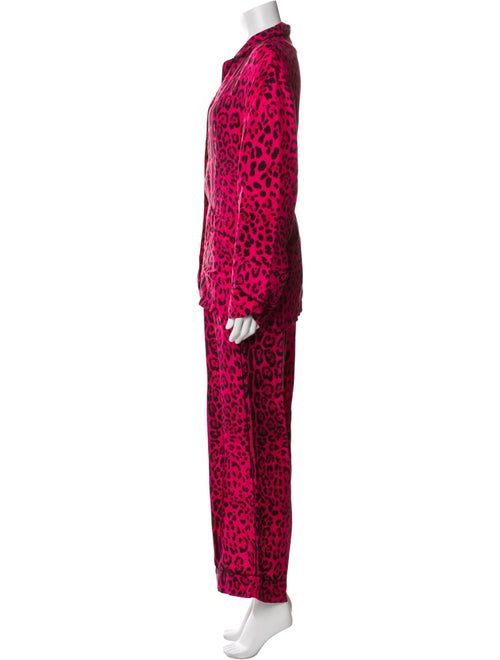 Dolce & Gabbana Silk Animal Print Pajamas